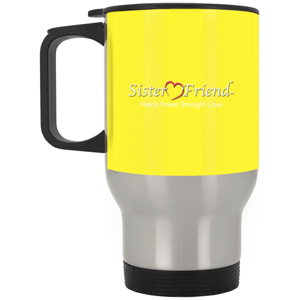 Motto Silver Travel Mug