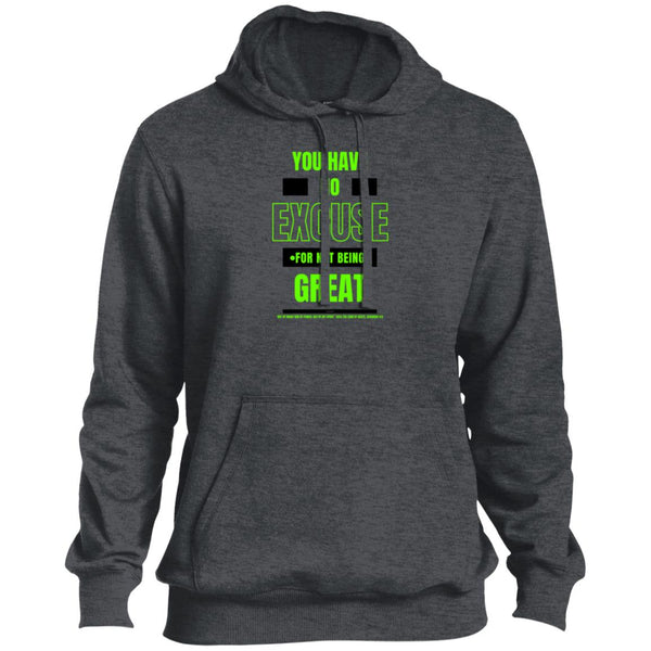 No Excuse Green Black  Tall Hoodie