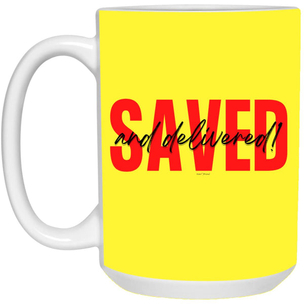 Saved Red Black Saved 15 oz. Mug