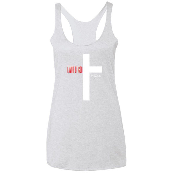 Favor of God Ladies' Triblend Racerback Tank