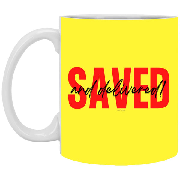 Saved Red Black Saved 11oz Mug