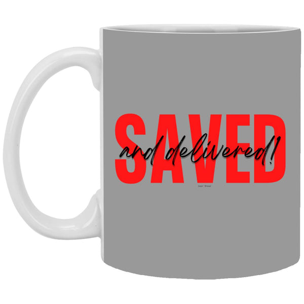 Saved Red Black Saved 11oz Mug