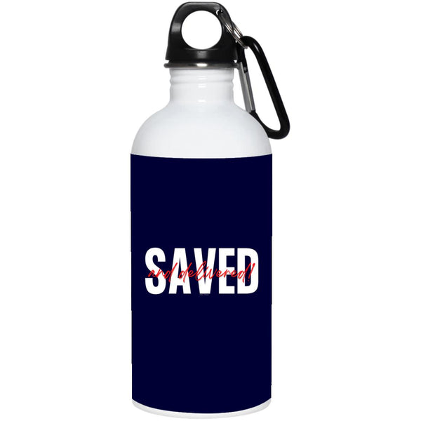 Saved Red Black Saved 20 oz. Water Bottle