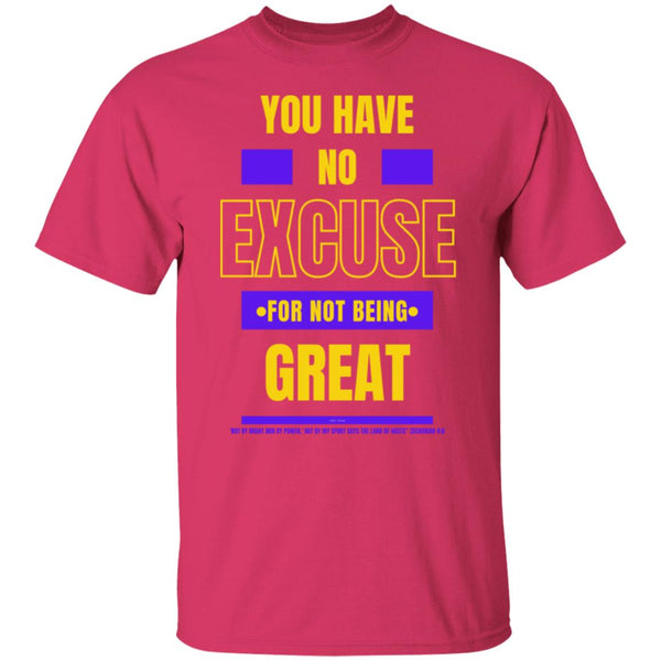 No Excuse Purple Gold T-Shirt