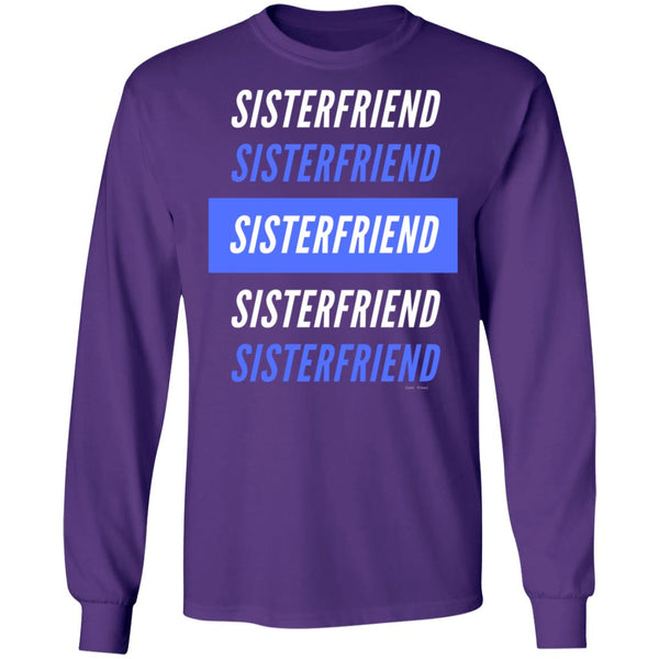 Sister Friend Bl/Wh LS Ultra T-Shirt